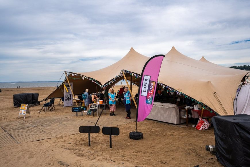 A beach tent